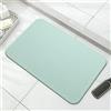 Generic Tappetino da bagno in pietra assorbente verde 40x30cm antiscivolo diatomite naturale tappeto bagno domestico