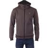 GUESS Felpa con Cappuccio Uomo Teddy Full Zip Hoodie Regular Fit Marrone (IT, Testo, M)