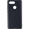 Shantime Custodia per ZTE Nubia Z17S, cover posteriore in TPU antiurto in silicone anti-impronte per ZTE Nubia Z17S (5,73 pollici) (nero)