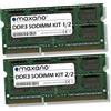 Maxano Memorycity - Kit di memoria RAM RAM da 4 GB (2 x 2 GB) per Asus Eee PC 12 1215N DDR3 1333MHz (PC3-10600S) SO Dimm