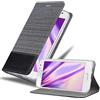Cadorabo Custodia Libro per Samsung Galaxy A3 2015 in GRIGIO NERO - con Vani di Carte, Funzione Stand e Chiusura Magnetica - Portafoglio Cover Case Wallet Book Etui Protezione