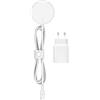 Belkin Caricatore MagSafe, Caricabatterie wireless magnetico (alimentatore da 20 W incluso con cavo lungo 2 m per modelli iPhone 14, iPhone 13, iPhone 12 e altri dispositivi con MagSafe) - Bianco