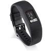 INF Cinturino di ricambio compatibile con Garmin Vivofit 4, cinturino intercambiabile, cinturino accessorio, cinturino per orologio sportivo, TPU/TPE, nero, grande