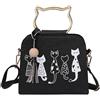 DEARMAMY Borsa a Tracolla Estiva Per Donne - Custodia Tessuto Modello Gatto in Pu