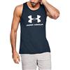 Under Armour Sportstyle Logo Tank Maglia, Uomo, Blu, S