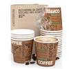 CARTOSPEDÌA - 1000 Bicchierini Caffè Carta, 85 ml, Bicchieri Caffe Monouso Biodegradabili per Espresso, Accessori Caffe indispensabili, Espresso Cup Made in Italy 100%, Colore Brown