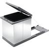 Tecno Pattumiera estraibile sotto lavello Prima sottolavello acciaio inox con guide - Made in Italy - Alta qualità