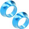 Tissting 2 Pezzi Conici Per Serie Sterzo Bici, Rondella Conica Per Bicicletta in Lega di Alluminio CNC da 15 Mm Distanziali Stelo Conico Forcella Anteriore Bici, Rondelle Coniche Per Serie Sterzo(Blu)