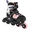 Spokey Pattini in linea regolabili per bambini e bambine - Pattini in linea regolabili - 4 ruote in PU - Cuscinetti a sfera ABEC7 - SPOKEY Trixie (rosa, 31 - 34)