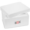THERM BOX Therm-Box, scatola termica professionale, misura S, 31,0 x 25,0 x 18,5 cm. Parete: 3,0 cm di spessore. Capacità: 5,93 litri. Scatola di polistirolo bianco, termoisolante, formato piccolo