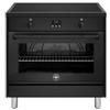 Germania AMN964IENNE Cucina Piano cottura a induzione 4 Fornelli con forno Elettrico da 90 cm Nero
