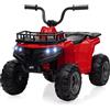 Baloveby Quad elettrico per bambini, 12 V, auto elettrica per bambini, ATV, 12 V, funzionamento a batteria, luci a LED per ragazzi e ragazze dai 2 ai 5 anni in su