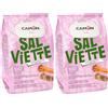 Camon Salviette Detergenti Per La Pulizia Del Pelo Fragranza Muschio E Aloe - 30x17 centimetres - Pezzi 100 Per Cani E Gatti, 1 pezzo (Confezione da 2)