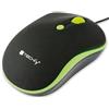 Techly 306721 Mouse Ottico USB 1600 Dpi Nero/Verde Nero/Verde