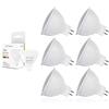 LIGHTWORLD24 Welt der Lichter LIGHTWORLD24 Lampadine LED MR16 GU5.3 7W (equiv. 50W-60W alogene), 12V AC/DC, luce fredda 6500K, 550 lm, angolo 110°, confezione da 6 pezzi