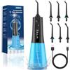 SURFOU Idropulsore Dentale Portatile Idrogetto Per Pulizia Denti Oral, Professionale Water Flosser Irrigatore Orale Doccia Con Acqua Getto Pulitore Elettrico, Idropulsore Da Viaggio Idropulitore