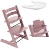 Stokke Tripp Trapp e Vassoio con Baby Set 2 - Heather Mauve - White