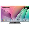 Panasonic TV-55W80AEZ, Serie W80 55 pollici Smart TV QLED 4K Ultra HD, 2024, Fire TV, Dolby Vision e Atmos, Modalità Game Plus, Controllo Vocale Alexa, Airplay, Nero