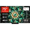 TCL 75Q7C 75" QLED TV 4K QD-Mini LED, HDR Premium 2000, Google TV (Dolby Vision IQ & Atmos, Pannello HVA, Refresh Rate 144Hz, Game Master, Google Assistant Hands-Free, Apple AirPlay 2 & Alexa)