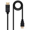 Blendend Cavo DisplayPort a HDMI con connettori maschio su entrambe le estremità, colore nero e lungo 5 metri. Ideale per collegare dispositivi con uscita DP a monitor HDMI, garantendo una trasmissione del