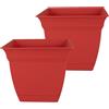 The HC Companies Fioriera In Plastica Arenaria 30,5 Cm - Con Sottovaso E Fori Di Drenaggio, Per Interni/Esterni, Resistente UV