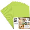 m-office Fogli di Gomma Eva Colorata, Gomma Crepla per Scrapbooking, Scuola, Cartoncini Creativi, Lavoretti, Torte Scenografiche, Scuola o Progetti Artistici 40x60cm (Pistacchio, 20 uds)
