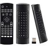 YiBiChin Retroilluminazione 2.4G Air Mouse Mini Tastiera Telecomando Wireless Multifunzionale con Apprendimento Infrarossi, Air Control per Android Smart TV Box, 3-Gyro e 3-Gsensor, G Box HTPC Mini PC, PS3/4