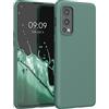 kwmobile Custodia Compatibile con OnePlus Nord 2 5G Cover - Back Case per Smartphone in Silicone TPU - Protezione Gommata - verde militare