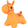 Hoppimals Space Hopper Cavallo Gonfiabile per Bambini di età Pari o Superiore a 12 Mesi - Imballo con Confezione Regalo, Pompa Inclusa - Cavalcabile Bambino, Palla rimbalzante per Bambini - Arancione