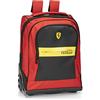Franco Cosimo Panini FERRARI - Zaino Con Trolley e Regolabile in Altezza, con Manico e Spallacci a Scomparsa, Ampio Vano e Tasca Frontale a Zip - Zainetto Bambina e Bambino con Etichetta Nome e Zaino Scuola 36x47hx23
