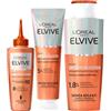 L'OREAL PARIS L'Oréal Paris Kit Anticaduta Capelli Danneggiati Elvive Growth Booster con Shampoo 200ml + Balsamo 150ml + Siero 102ml Stimola la Crescita e Riduce la Caduta da Rottura con Niacinamide - Set da 3