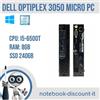 Dell Mini PC DELL OptiPlex 3050 Micro Cpu i5-6500T Ram 8gb SSD 240gb Win10P GRADO B