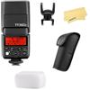 Godox TT350F 2.4G Wireless HSS 1/8000s GN36 Peso 210g TTL Mini Autoflash,Pannello LCD Tempo di Riciclo 0.1-2.2s,Compatibile con le Fotocamere Fuji X-Pro2 X-T20 X-T1 X-Pro1 X-E1 X-A3 X100F X100T ecc