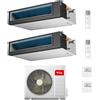 Tcl CONDIZIONATORE TCL DUAL SPLIT CANALIZZATO 9000+12000 BTU WIFI INVERTER MT1420 A++