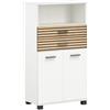 Schildmeyer Highboard Katta 158585 - Pannello acustico, 59,8 x 32,6 x 110,5 cm, colore: Bianco opaco