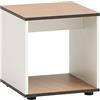 Schildmeyer Katta 158595 - Pouf effetto pannello acustico, 40 x 40 x 42 cm, colore: Bianco opaco
