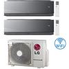 Lg Climatizzatore Condizionatore LG Artcool Mirror AI Air R32 Wifi Dual Split inverter 12000 + 12000 BTU con U.E. MU2R17 Classe A+++/A++ NOVITA' 2025
