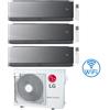Lg Climatizzatore Condizionatore LG Artcool Mirror AI Air R32 Wifi Trial Split inverter 9000 + 9000 + 9000 BTU con U.E. MU3R19 Classe A+++/A++ NOVITA' 2025