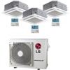 Lg Climatizzatore Condizionatore LG Cassetta 4 vie R32 Trial Split Inverter 9000 + 9000 + 9000 BTU con U.E. MU3R19 NOVITÁ Classe A+++/A++