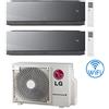 Lg Climatizzatore Condizionatore LG Artcool Mirror AI Air R32 Wifi Dual Split inverter 9000 + 9000 BTU con U.E. MU2R15 Classe A+++/A++ NOVITA' 2025