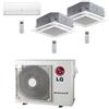 Lg Climatizzatore Condizionatore LG Split + Cassetta 4 vie R32 Trial Split Inverter 9000 + 12000 + 12000 BTU con U.E. MU4R25 NOVITÁ Classe A++/A+