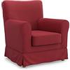 MASTERS OF COVERS Fodera di Ricambio per Poltrona IKEA Ektorp Jennylund, Ektorp Jennylund Copripoltrona, Fodera Poltrona Jennylund, Jennylund Fodera, 78 cm x 85 cm x 84 cm (Rosso, Cotone)
