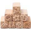 Sixfolo Timbri in Legno per Ceramica e Argilla - 8 Pezzi Quadrati con Motivi Animali e Strumenti, Regalo di Compleanno - 5x2x2cm