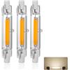 Generico Lampadine LED R7S 78mm 15W, 230V Dimmerabile LED COB Lamp, Bianco Naturale 4500K 1500 Lumen, Equivalente Lampada Alogena J78 150W, Fascio 360°, Riflettore di Ricambio Proiettore Lineare Luce, 3pcs