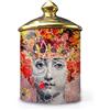 ROTOOY Lina Cavalieri - Barattolo in ceramica per aromaterapia, portapenne Fornase, mini vaso, vassoio porta candela, bottiglie decorative per la casa, barattoli decorativi (C12)