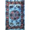 Seamar Telo Copritutto Arredo Singolo Margherita Pasley 140x220 cm 100% Cotone Stampato Indiano (Blu)