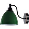 LEDSone Moderno Vintage Retro Industriale Collo di Cigno Braccio in Metallo E27 Sconce Montaggio A Parete Set Luce Apparecchio per Soggiorno Sala da Pranzo Cucina, Arancione (Verde)