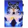 WINSKY Custodia per tablet da 10 pollici, universale, in pelle, con supporto a libro, per Fire HD 10, Google Nexus 9/10, iPad 2018, Galaxy Tab E 9.6/Tab A 10.1, Sony Xperia Z, Z2/Z3