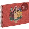 Clairefontaine - 116218C - Taccuino per artisti spiralato motivo Viva La Vida Frida Kahlo, formato A5 paesaggio da 21X14,8cm, che contiene 30 fogli da disegno bianchi multitenica da 180g