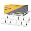 Aftertech 10x 99015P 54x70mm Rotoli di Etichette PLASTICHE IMPERMEABILI adesive compatibili (320 Etichette/rotolo = 3200 totali) per etichettatrici stampanti Dymo LabelWriter 10x99015PLA